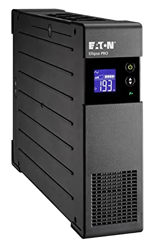 Eaton Ellipse Pro 1600 FR - Unterbrechungsfreie Stromversorgung mit LCD-Display für Echtzeit-Statusmessungen und EcoControl-Funktion zur Energieeinsparung von bis zu 20%. Ideal für zuverlässigen Schutz und einfache Konfiguration.