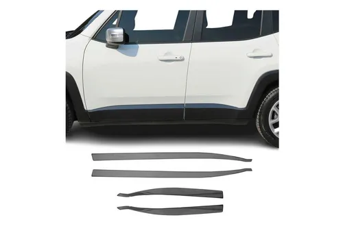 OMAC Zierleisten-Aufkleber für Jeep Renegade 2015-2024 - Hochwertiger Chrom-Dekor, rostbeständig und einfach zu installieren. Schützt Ihr Auto vor Kratzern und verleiht ihm einen eleganten Look.