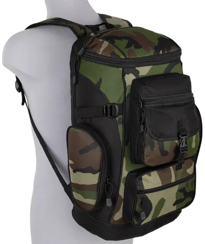 Bag Street Rucksack T0001_1 Army - Vielseitiger Rucksack für Sport, Reisen und Schule, aus strapazierfähigem, wasserabweisendem Polyester mit 40 Litern Volumen – ideal für Outdoor-Abenteuer!