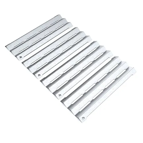 teileplus24 BR07-4-SM Gasgrill Edelstahl Brennerabdeckung kompatibel mit Napoleon LEX485 | LEX605 | LEX730 | Flavorizer Bars | Passgenau | Rostfrei | Brennerschutz