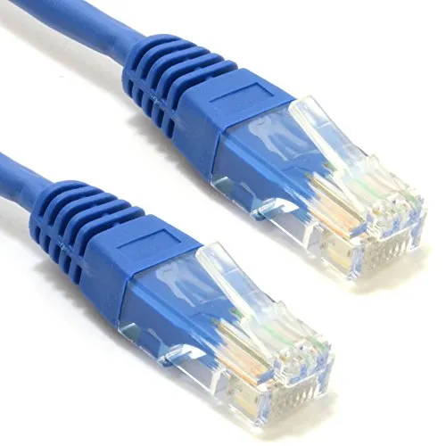 Blau Netzwerk Ethernet RJ45 Cat5E-CCA UTP Patchkabel 26AWG Kabel 50 cm 0,5 m [0,5m]