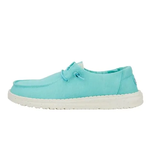 HEYDUDE Wendy Canvas - Womens Shoes - Turquoise - Size EU 42