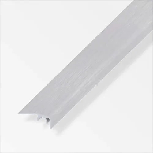 alfer Abschluss-Profil 1 m – Aluminium eloxiert gebürstet grau - Dämmstoffe – Robustes Abschluss-Profil aus eloxiertem Aluminium, ideal für saubere und langlebige Oberflächenabschlüsse.