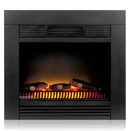 Classic Fire Chicago Elektrokamin mit Heizung – 1800W Elektroherd mit LED-Flammen - Der Classic Fire Elektrokamin Chicago vereint stilvolles Design mit praktischer Heizfunktion. Genießen Sie realistische Flammeneffekte und angenehme Wärme bis 50°C, ganz ohne Schornstein und Gas.