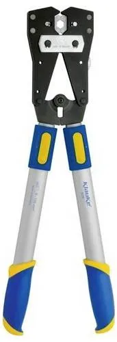 Klauke Presswerkzeug für Rohrkabelschuhe und Verbinder 6-120 mm² - Presszangen für Rohrkabelschuhe, extra großer Pressbereich und drehbare Profilscheiben für exakte Querschnittzuordnung.