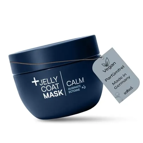 salted. Gesichtsmaske Jelly Coat Mask Calm, ohne Duft mit Ectoin - Sonstige Gesichtspflegeartikel, beruhigt empfindliche Haut mit Ectoin, feuchtigkeitsspendend und parfümfrei für ein erfrischendes Hautgefühl.