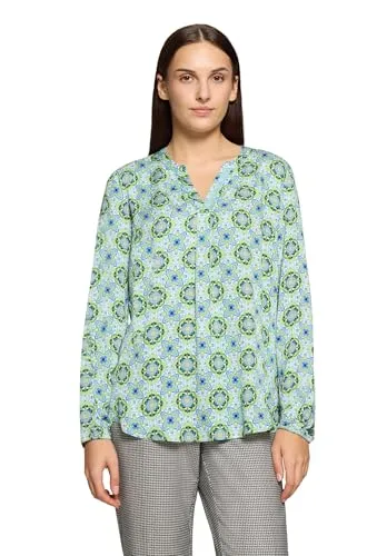 Cartoon Druckbluse Blusenshirt Größe 38 - Leichte Bluse aus 100 % Viskose in fröhlichem Druckdesign, ideal für einen lässigen Look und angenehmen Tragekomfort.