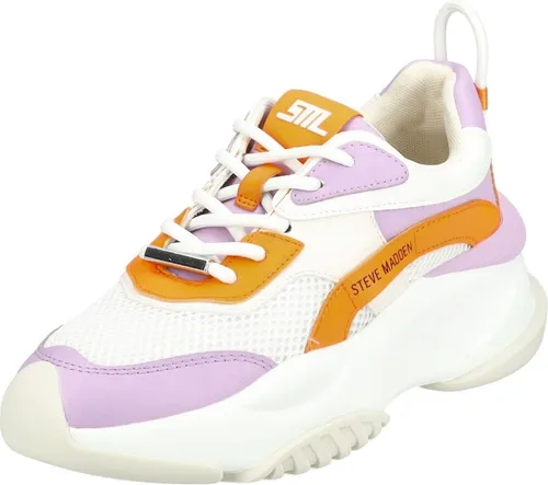 Steve Madden Sneaker mit Chunky-Sohle - Stylisher Plateausneaker aus Kunstleder/Textil mit atmungsaktivem Mesh und bunten Details. Die massive Chunky-Sohle und die gepolsterte, herausnehmbare Decksohle bieten hohen Komfort und ein trendiges Design.