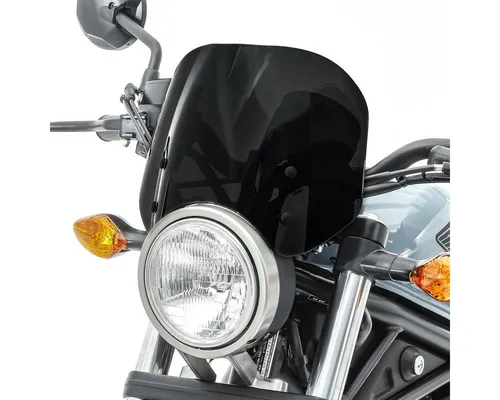 Craftride Motorradhelm-Visier Windschild für Honda Rebel 500 - Helmvisiere: Craftride Windschild in schwarz bietet optimalen Windschutz und verbesserte Aerodynamik für entspanntes Fahren, aus splittersicherem ABS Kunststoff.