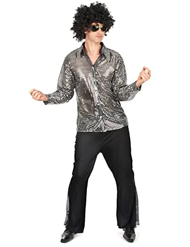 DEGUISE TOI Disco-Kostüm für Herren in Silber - Grau, Silber