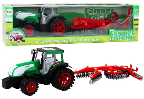 Cignik Traktor mit Anhänger und Walzenmäher