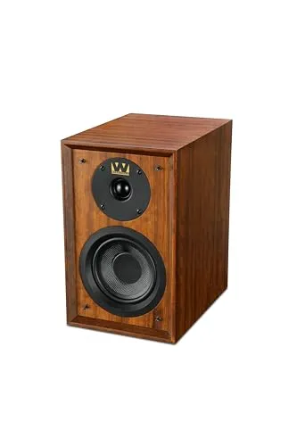 Wharfedale Denton 80th Anniversary Lautsprecherpaar - Mahagoni - Regallautsprecher im edlen Mahagoni-Design, ideal für audiophile Musikliebhaber und stilvolle Wohnräume.