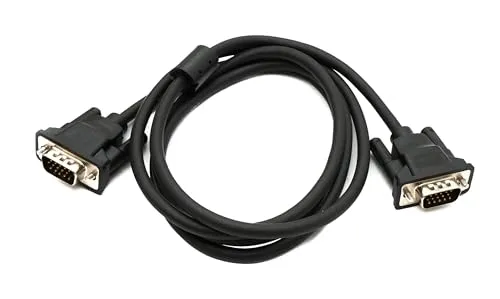 System-S VGA Kabel 150 cm HD15 Stecker zu Stecker Panel Mount Schraube DSub 15pin Adapter