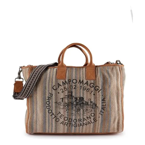 Campomaggi Pothos Shopper Tasche 43 cm beige von Campomaggi