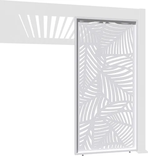 Weide Pavillonseitenteil aus Aluminium - Dekorative Wand für Pergola - Zubehör für Pavillons, langlebig und wetterfest aus 100% Aluminium, perfekt für individuelle Gestaltung Ihrer Pergola.