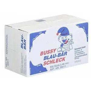 Bussy Wassereis Schleckdrinks Blau-Bär Schleck, Waldbeere, je 40 ml, 200 Stück