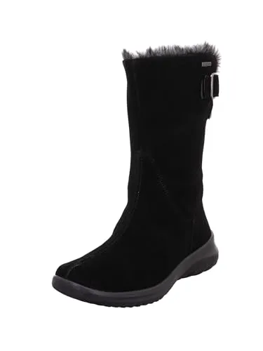 Legero Damen Softboot GORE-TEX Schneestiefel Schwarz 42.5 EU - Wanderschuhe mit wasserdichter GORE-TEX Membran, komfortabler Innensohle und praktischem Innenzipp für schnellen Einstieg.