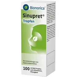 Sinupret Tropfen 100 ML - Pflanzliches Arzneimittel zur Linderung von Entzündungen der Nasennebenhöhlen, geeignet für Kinder ab 2 Jahren und Erwachsene. Effektive Unterstützung bei akuten und chronischen Beschwerden.