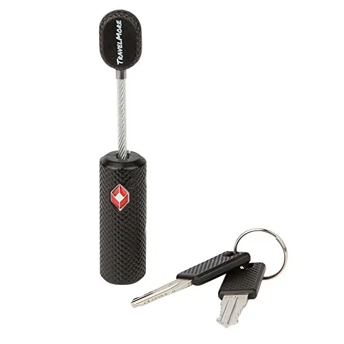 TSA-Schloss mit Schlüssel | Flexibles Gepäckschloss für sichere Flugreisen - Gepäckschloss aus hochfester Zinklegierung, TSA-zugelassen und mit 2 Schlüsseln, ideal für Koffer, Rucksäcke und Reisetaschen. Lebenslange Garantie für sorgenfreies Reisen.