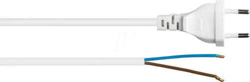 kabelmeister® Euro-Netzkabel mit abisolierten Enden, 3 m