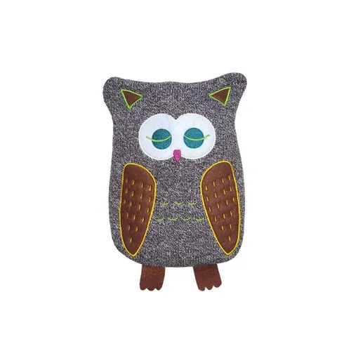 Hugo Frosch Öko Wärmflasche 0,8 L, Strickbezug Eule