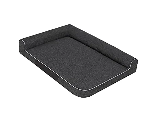 PillowPrim Hundebett Hundeschlafplatz Hundesofa Hundekissen Ruheplatz Hundematratze Hundehütte Hundeplatz Hundekorb Doggybed Hundezubehör Sofa Bett 80x53 cm