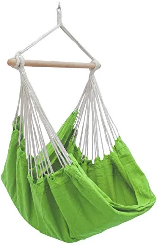 AMANKA XXL Hängesessel 185x130cm - Bequemer Hängesessel für 2 Personen - Hängesessel für Garten oder Jugendzimmer, belastbar bis 150 kg. Perfekt zum Entspannen, schont Rücken und Gelenke. Inkl. Aufhängung mit 360° Drehwirbel für maximalen Komfort.