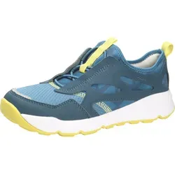 Superfit Free Ride blau/gelb (8000) 35 - Sneaker für Kinder mit elastischem Neoprenkragen für schnellen Einstieg, reflektierenden Elementen und griffiger Sohle – perfekt für Abenteuer in der Freizeit!