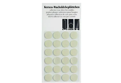 Kopschitz Kerzen Spitzkerze Haftplättchen, Wachsklebeplättchen 24 Stück