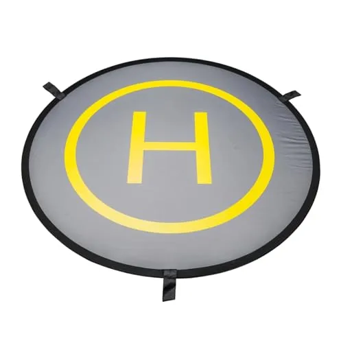 Mantona Drohnen-Landeplatz faltbar inkl. Transporttasche, 107 cm Durchmesser, ideal für ferngesteuerte Drohne, Quadcopter, Mini-Helikopter