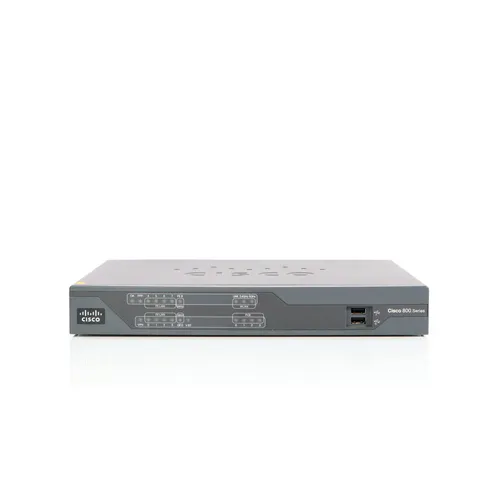 Cisco CISCO891-K9 Router - Integrierter 8-Port-Switch - Firmen-Router mit Cisco IOS Advanced IP Services, ideal für sicheres Networking mit bis zu 50 IPSec VPN-Tunneln und hoher Leistung.