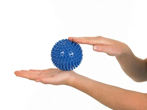 TOGU Noppenball Massageball Igelball, 10 cm blau
