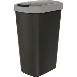 KEDEN COMPACTA Q Abfallbehälter 45l mit Deckel - Praktischer Abfallsammler für effektive Mülltrennung, mit vielseitig öffnendem Deckel und ästhetischem Rahmen für Stabilität. Ideal für jeden Haushalt.