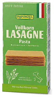 Rapunzel Bio Lasagne-Platten Vollkorn 250g 12,40 EUR/kg von Rapunzel
