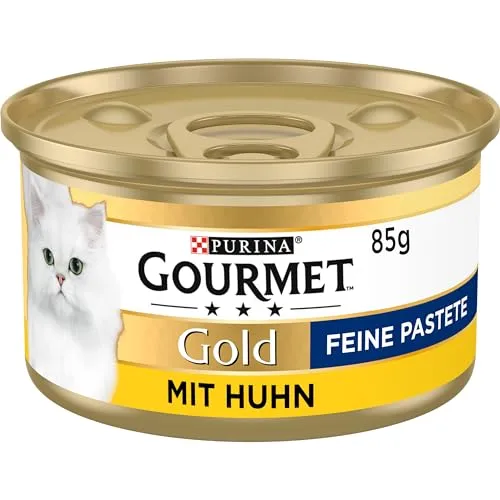 Gourmet Gold Feine Pastete Katzenfutter mit Huhn 12er Pack von Gourmet
