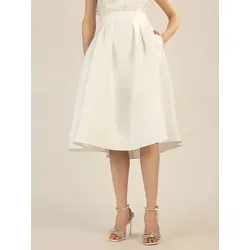 Apart Midirock aus mattschimmerndem Satin von Apart