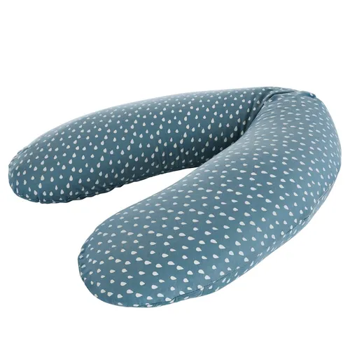 Träumeland Bezug für Stillkissen 190 cm elastisch Tropfen ozeanblau  TOP