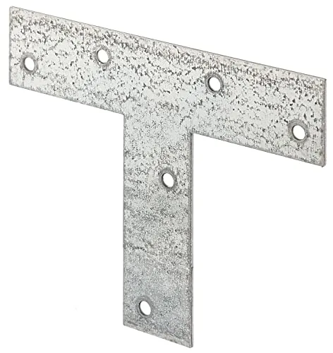 Alberts 335052 Flachverbinder | T-Form | sendzimirverzinkt | 140 x 110 x 30 mm