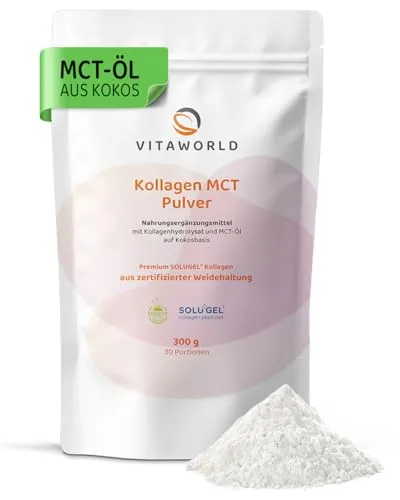 vitaworld Kollagen MCT Pulver Grassfed, 30 Portionen