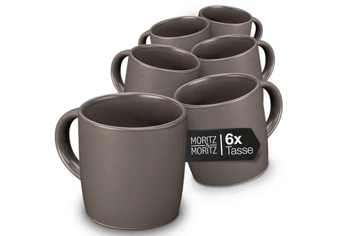 Moritz & Moritz NORDIC Kaffeetassen Set 6-teilig Grau in grau von Moritz & Moritz