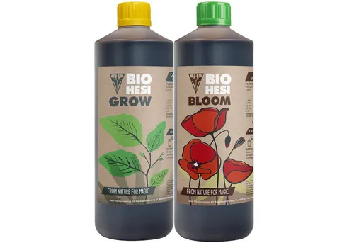 HESI Bio Bloom & Grow Vorteilspack 1 Liter - HESI Bio Bloom & Grow Vorteilspack (0,5 L jeweils): Organische Dünger für üppige Blüten und kräftiges Wachstum. Ideal für alle Anbaumethoden, 100 % vegan und nachhaltig. Fördert gesunde Pflanzenentwicklung und intensive Blütenbildung.