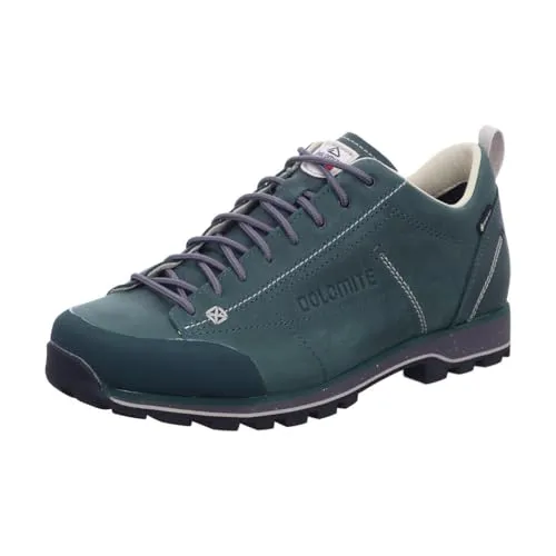 Dolomite Cinquantaquattro Low FG Evo GTX wasserdichte Green Herren mit Vibramsohle und Nubukleder Obermaterial | Outdoorschuhe | Halbschuhe Freizeitschuhe Dark EU 49