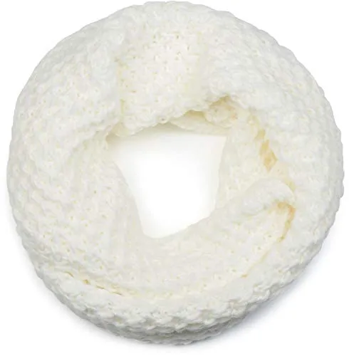 styleBREAKER Unisex Grobstrick Loopschal in Creme in beige von styleBREAKER