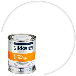 Sikkens 20628 Rubbol BL Satin 1000 L, Weiß - Hochwertiger Lack für langlebige Ergebnisse - Lacke – Ideal für Innen- und Außenanwendungen, bietet hervorragenden Schutz und eine satinierte Oberfläche für ein elegantes Finish.