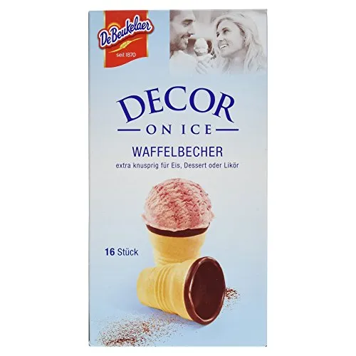 DeBeukelaer Decor On Ice Waffelbecher, 60 g