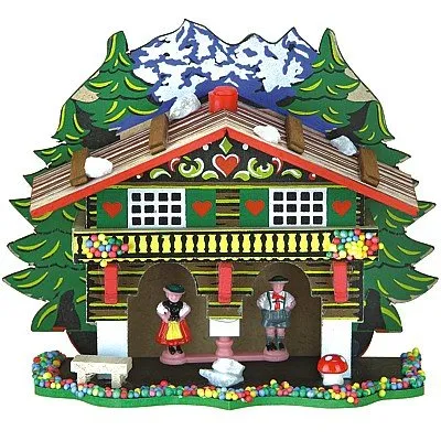 Trenkle Wetterhaus TU 0808 - Hygrometer mit traditionellem Design, präzise Wettervorhersage für Ihr Zuhause, hergestellt in Deutschland.