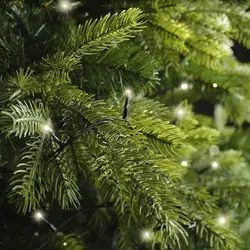 Kaemingk Lumineo LED-Lichterkette Basic mit Dimmer 40 LED warmweiß außen 3 m schwarz - Schwarz