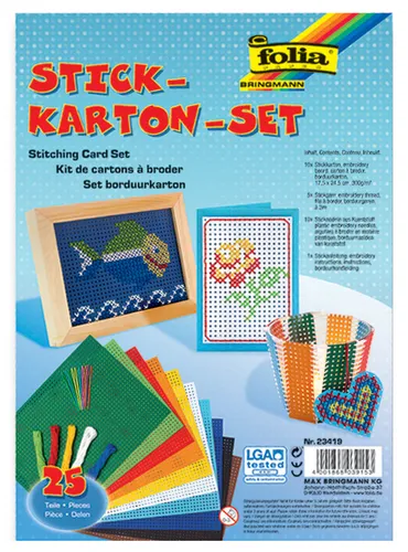 folia Stickkarton-Set 175 x 245 mm 300 g/qm 25-teilig