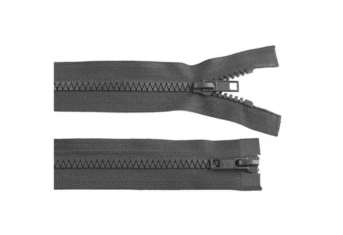 maDDma Reißverschluss 1 Reißverschluss 2-Wege 5mm 70cm teilbar Autolock Farbwahl, grau