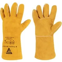 Produktbild STAHLWERK Schweißer Handschuhe aus Echtleder